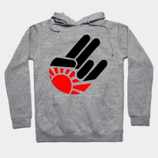 Rising sun hand Hoodie